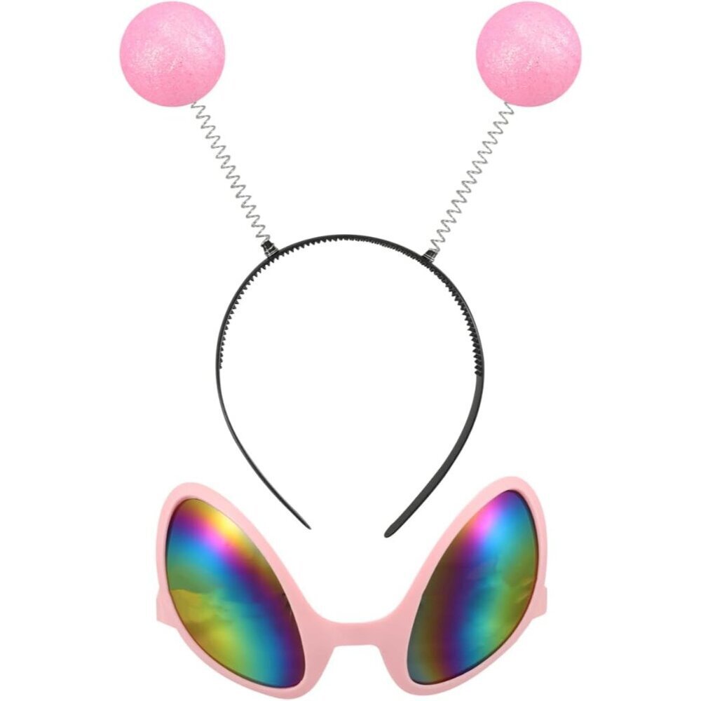 Cosplay Glasses Headband Rainbow Lens Plastic Unisex Costume Accessory